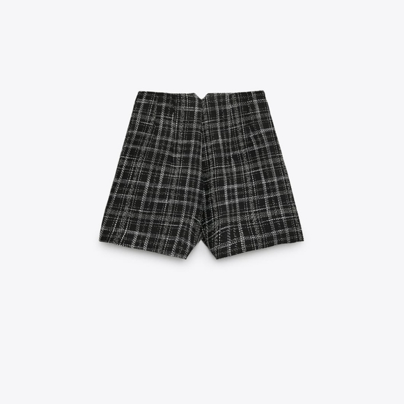 Zara textured weave plaid shorts - Picture 9 of 10